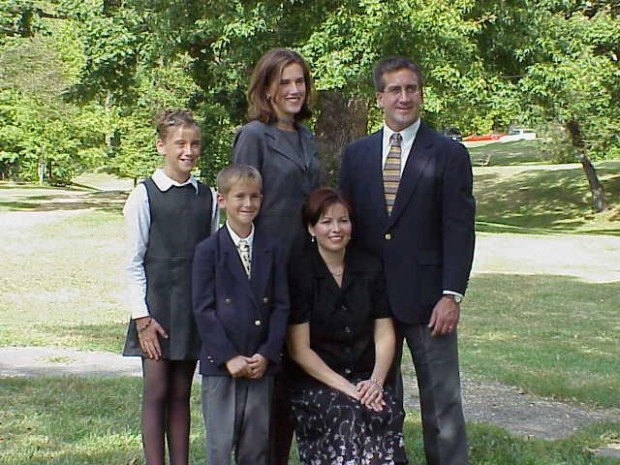 Rocky Sickmann family, 1999